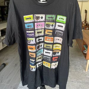 Mens cassette tee shirt size LG